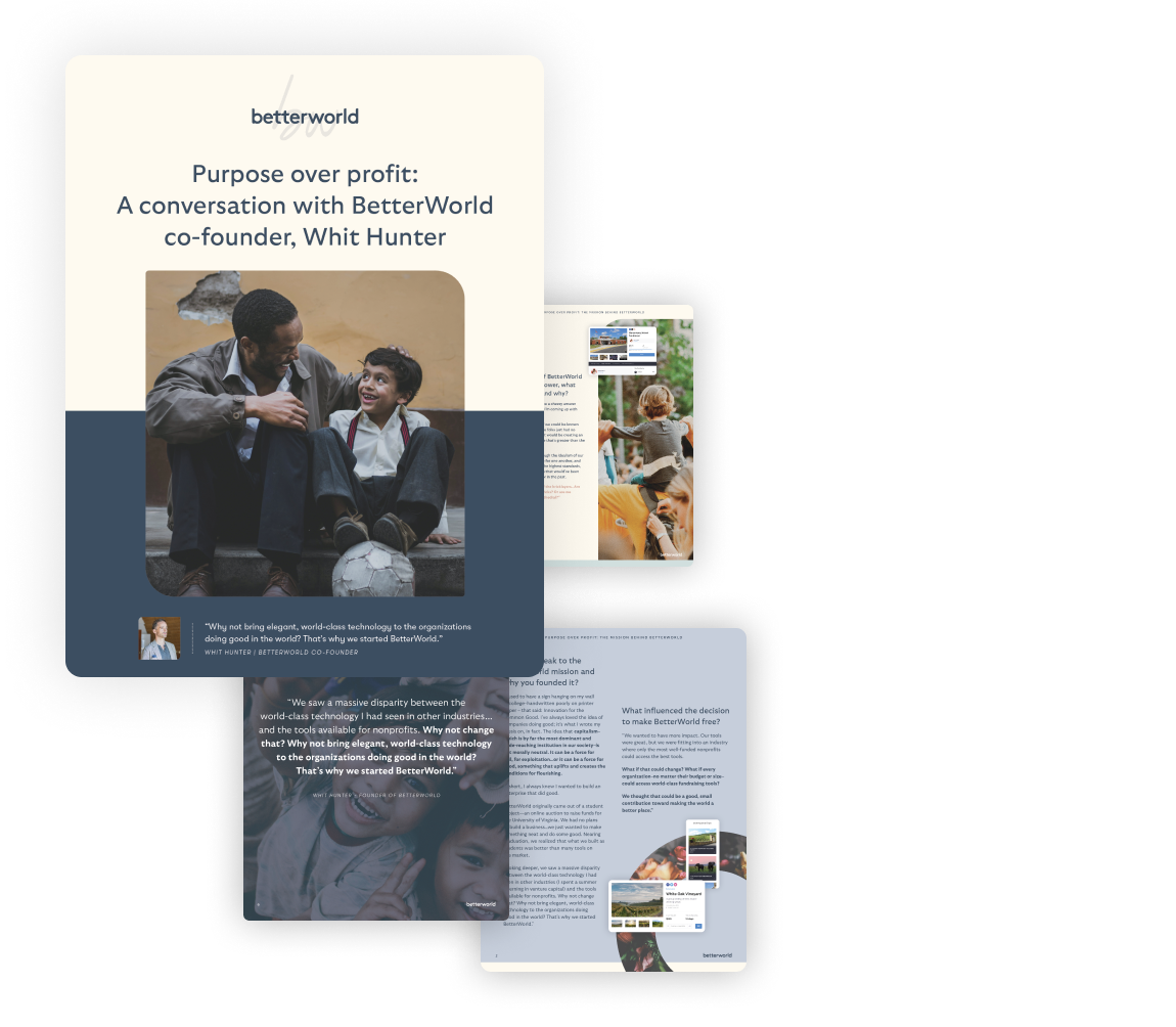 HS LP Header Image - Purpose over profit